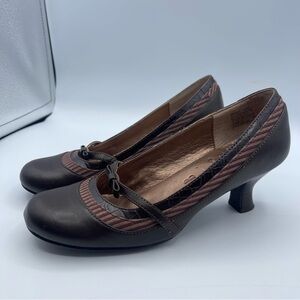 Mudd Y2K brown Mary Jane kitten Heels bow cute dantie fairy size 8 women’s